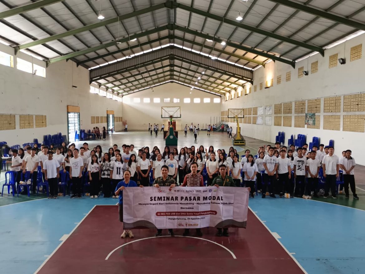 Bursa Efek Indonesia Provinsi Kepulauan Bangka Belitung dan GI BEI UBB Gelar Seminar Pasar Modal di SMA Santo Yosef Pangkalpinang